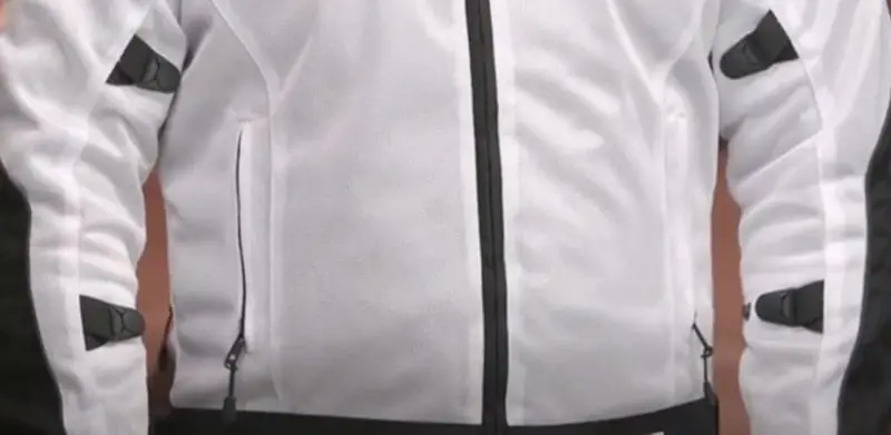 BILT Techno 2 jacket is not fully waterproof due to its mesh construction that prioritizes airflow over weather protection.