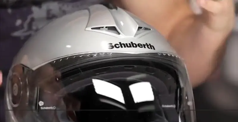 The Schuberth C3 Pro aerodynamics is tuned in a wind tunnel, and it uses an integrated rear spoiler to keep the helmet stable and free of lift at higher speeds.